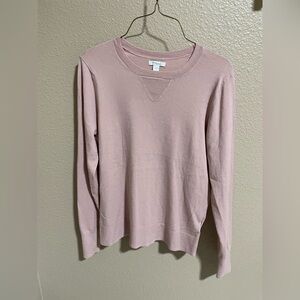 Daily Ritual Pale Mauve Lightweight Crewneck Top NEW